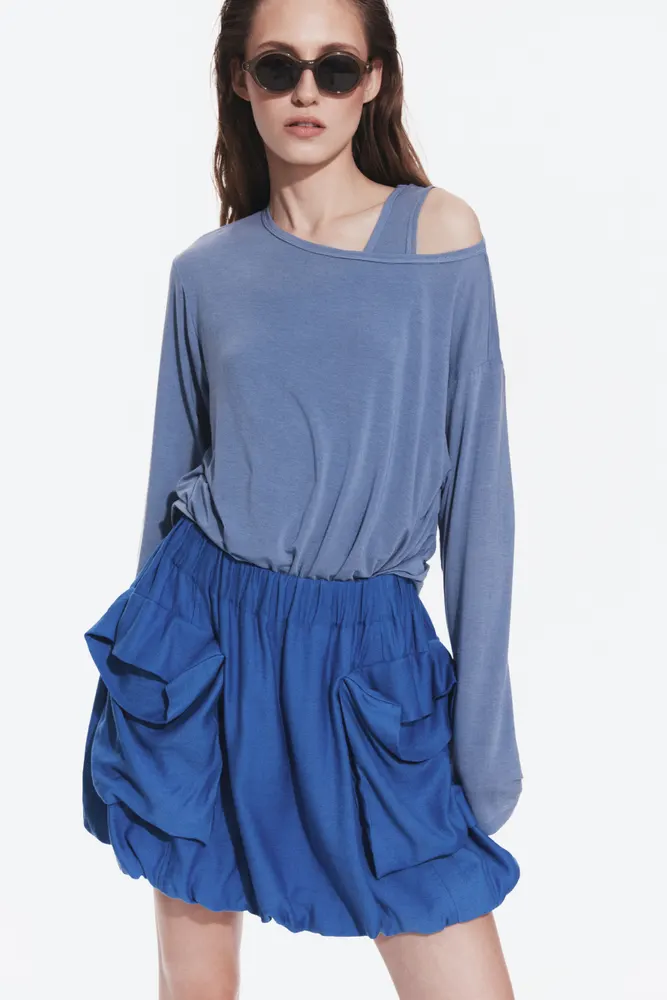 Zestaw topów boat neck Ice blue
